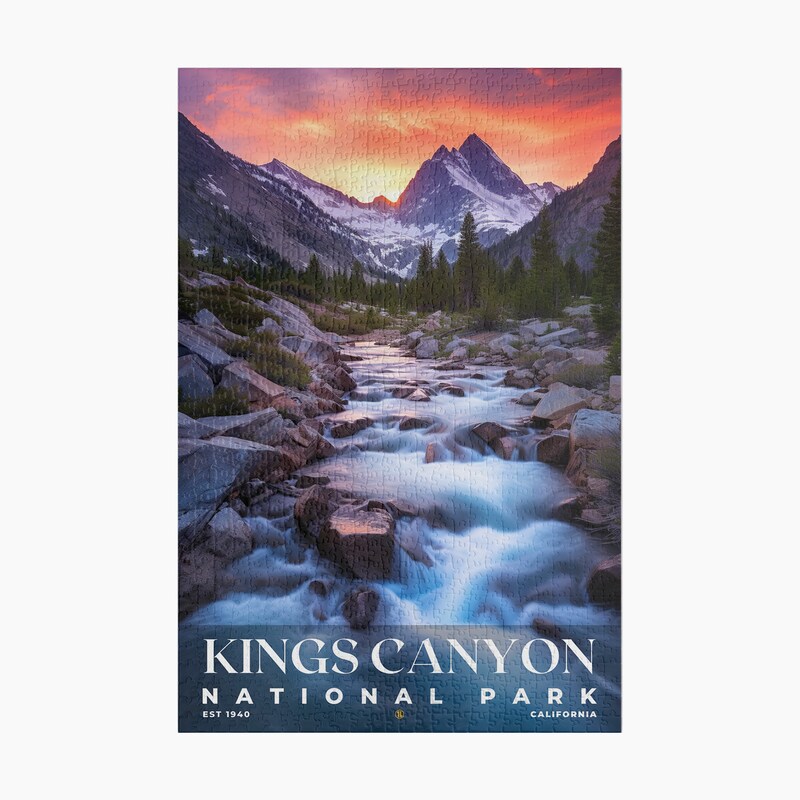 Kings Canyon National Park Jigsaw Puzzle, Family Game, Holiday Gift | S10